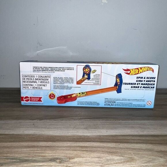 Mattel Hot Wheels Play Set Race Car with Action Stunt Track Spin & Score 4+ - Picture 4 of 6
